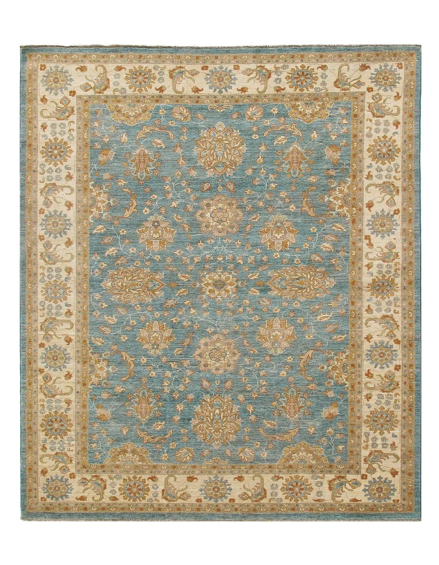 Canvello Light Blue Oushak Rug - 8' X 10' - Canvello