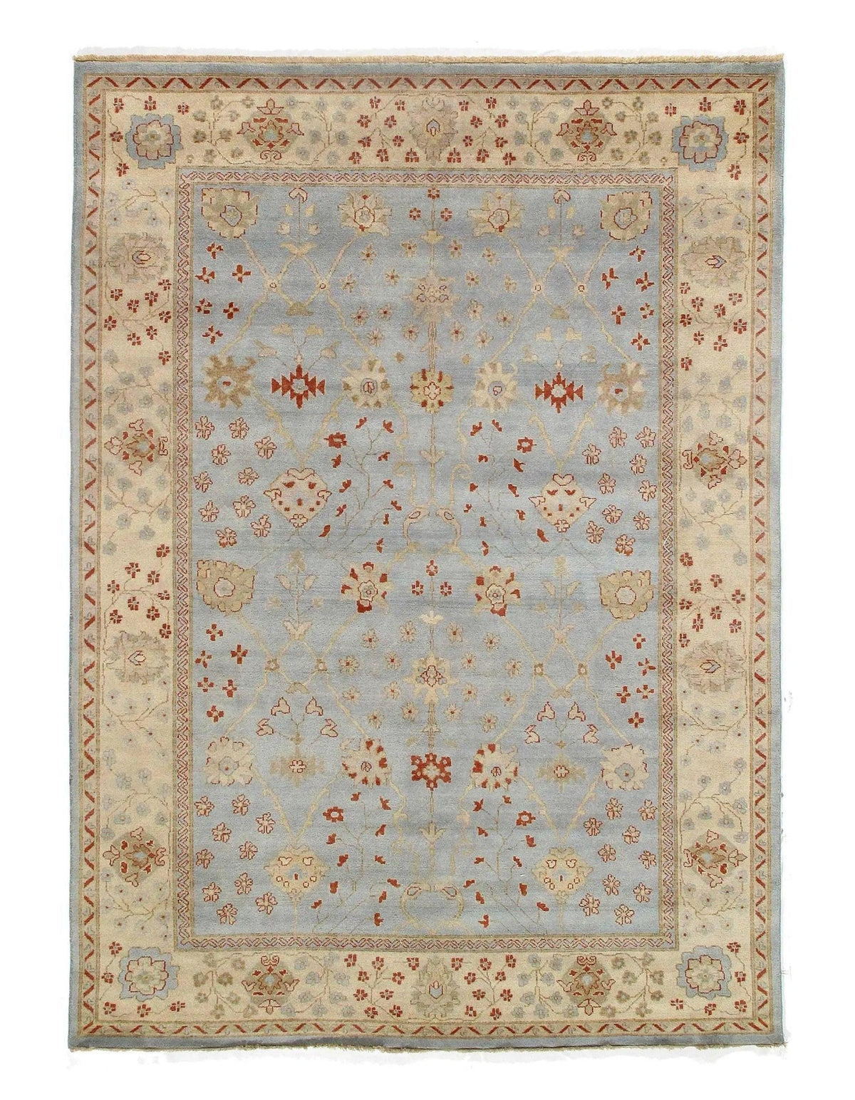 Canvello Light Blue Oushak Rug - 9' X 12'