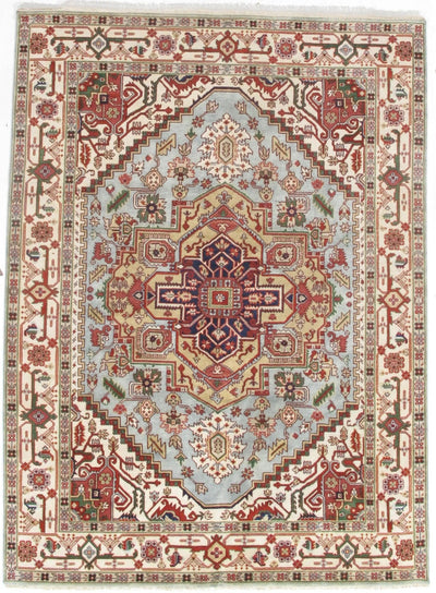 Canvello Light Blue Serapi Design Rug - 9' X 12' - Canvello