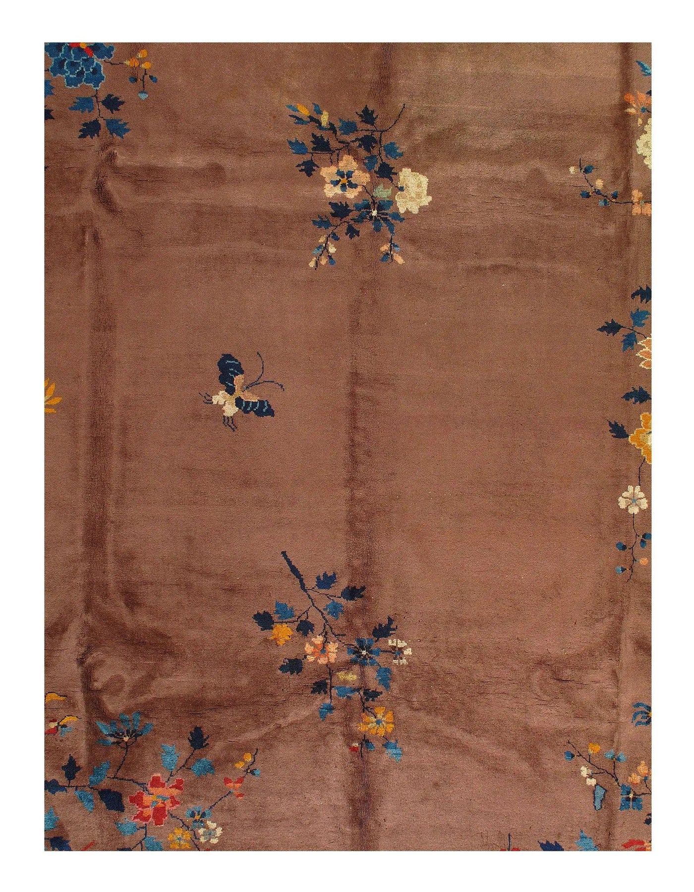 Canvello Light Brown Chinese Art Deco Rug - 9' x 11'7''
