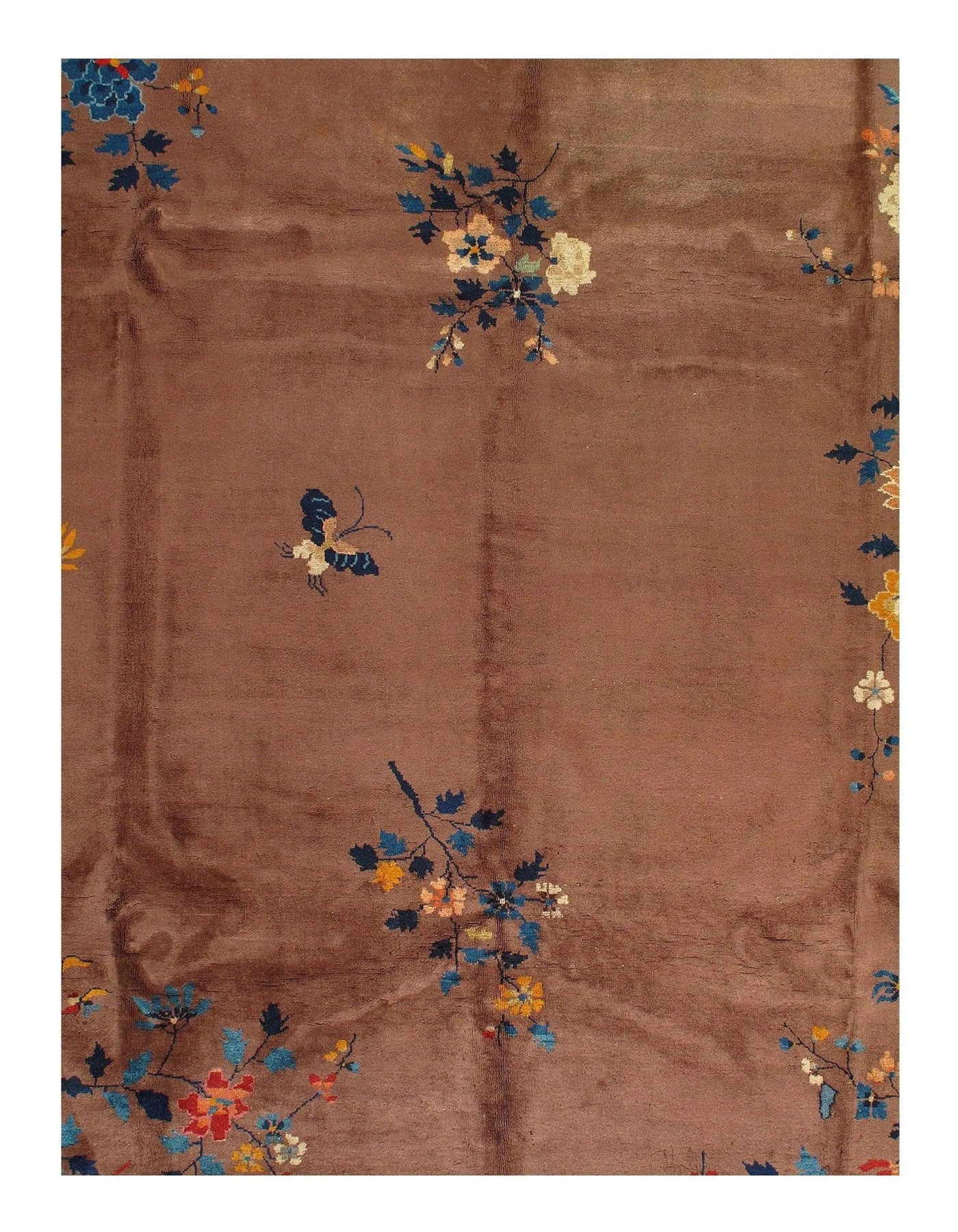 Canvello Light Brown Chinese Art Deco Rug - 9' x 11'7'' - Canvello