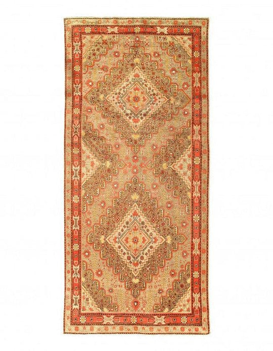 Canvello Light Brown Fine Hand knotted Khotan rug 5' X 11'1''