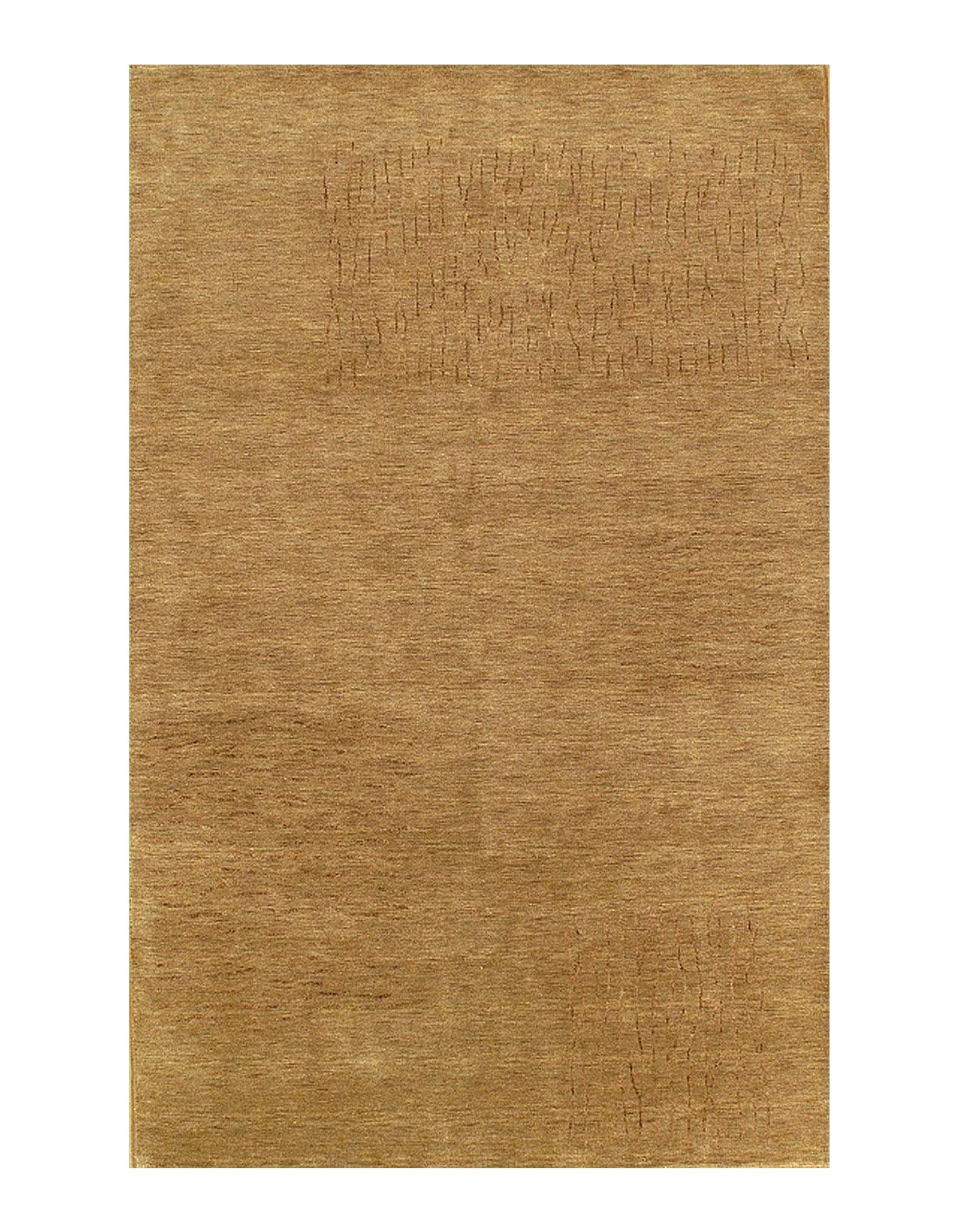 Canvello Light Brown Hand Loomed Modern Rug - 5' X 8' - Canvello