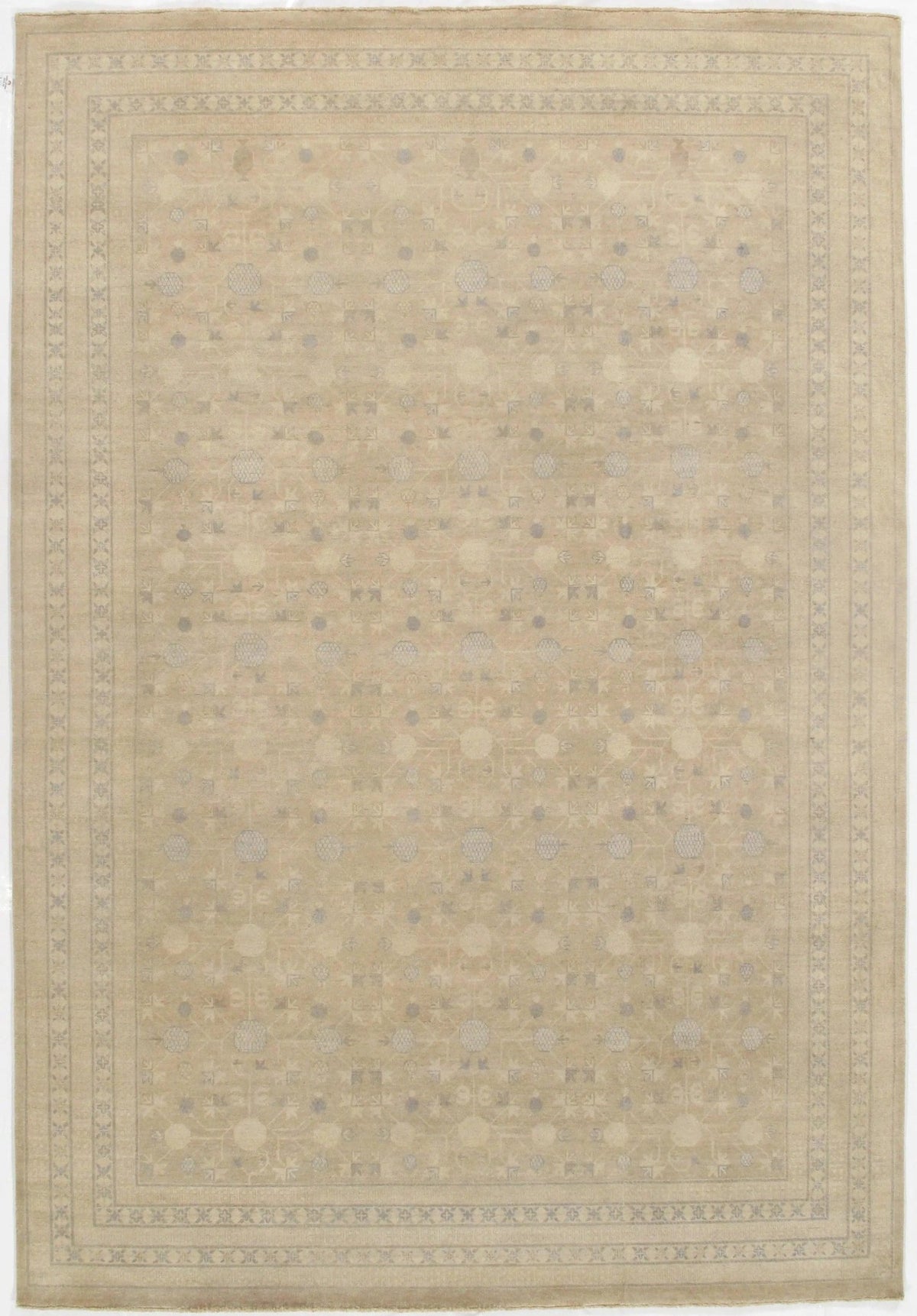 Alfombra Khotan marrón claro Canvello - 10' X 14'
