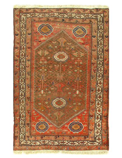 Canvello Light Brown Silkroad Malayer Rugs - 4'3'' X 6'2'' - Canvello