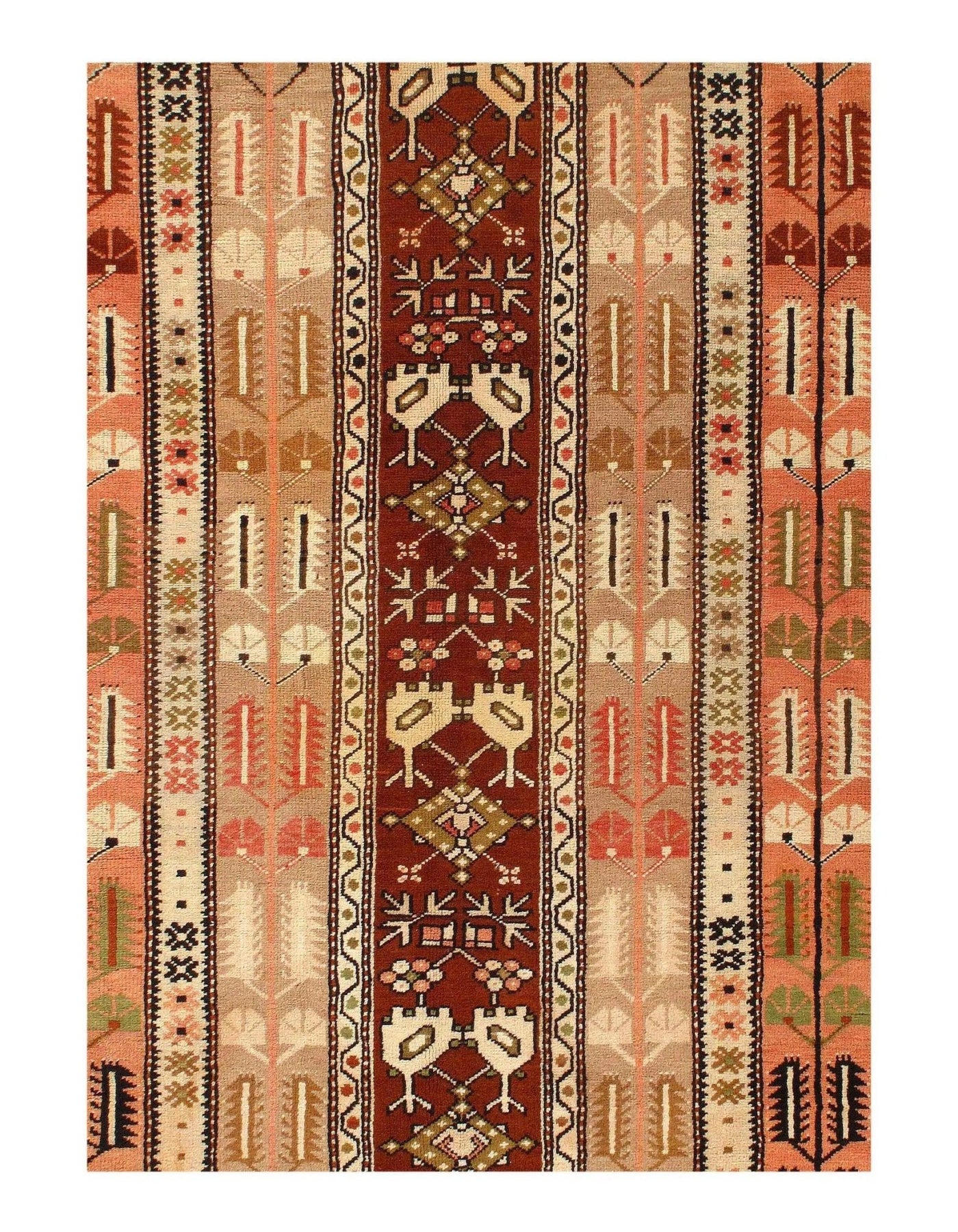 Canvello Light Brown Turkish Kazak Rug - 4'5'' X 8'1'' - Canvello