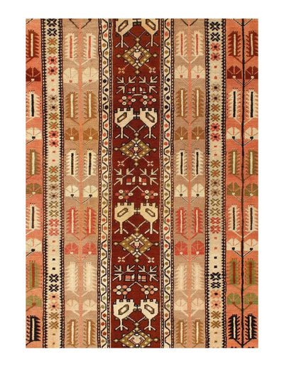 Canvello Light Brown Turkish Kazak Rug - 4'5'' X 8'1'' - Canvello