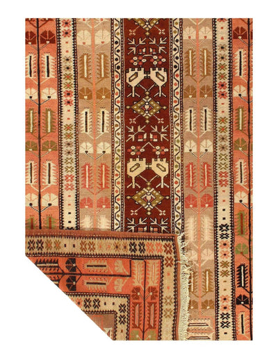 Canvello Light Brown Turkish Kazak Rug - 4'5'' X 8'1'' - Canvello