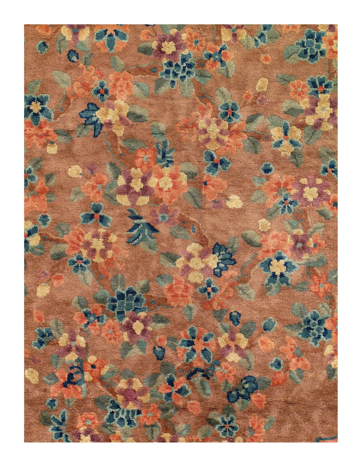 Canvello Light Brown Vintage Art Deco Rug - 8' X 9'7'' - Canvello