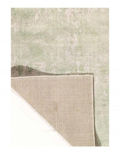 Canvello Light Green color Hand knotted Modern Rug 3' X 5' - Canvello