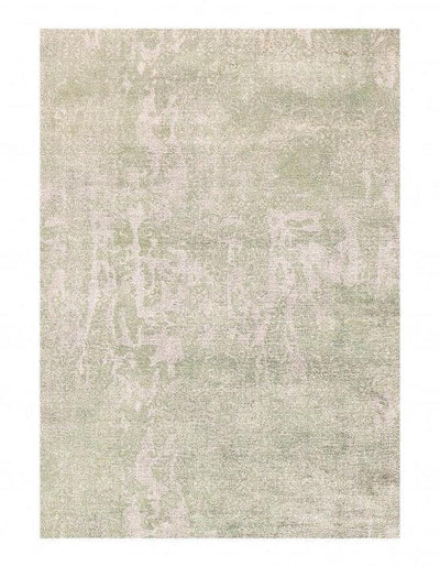 Canvello Light Green color Hand knotted Modern Rug 3' X 5' - Canvello