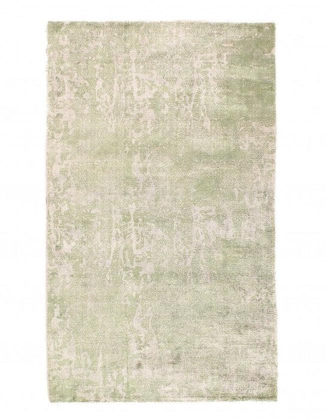 Canvello Light Green color Hand knotted Modern Rug 3' X 5' - Canvello