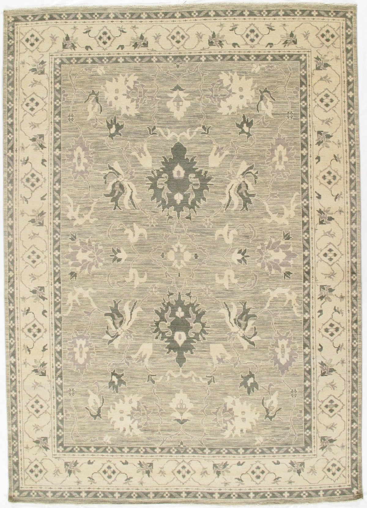 Canvello Light Green Oushak Rug - 10' x 14'