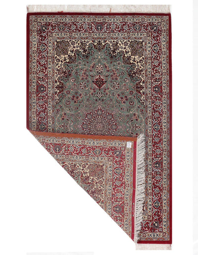 Canvello Light Green Silkroad Isfahan S/W Rug - 5' X 8' - Canvello