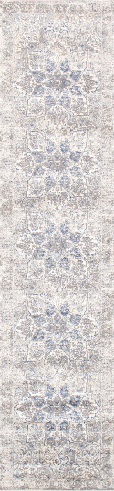 Canvello Light Grey Fabric Area Rug - 2'6" X 10' - Canvello