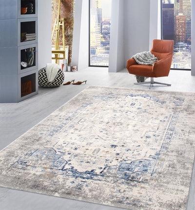 Canvello Light Grey Fabric Area Rug - 4' X 6' - Canvello