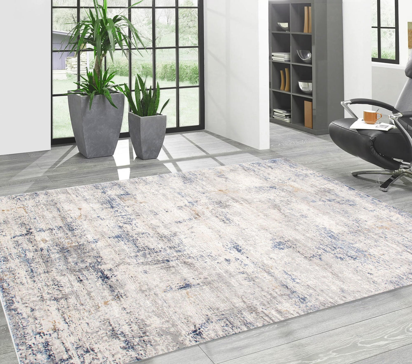 Canvello Light Grey Fabric Area Rug - 5' X 8' - Canvello