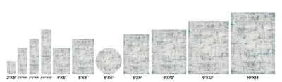 Canvello Light Grey Fabric Area Rug- 6' 0" X 9' 0" canvellollc