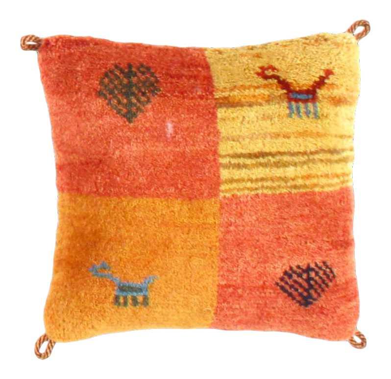 Canvello Lori Baft Rust Orange Throw Pillows - 16"X16" - Canvello