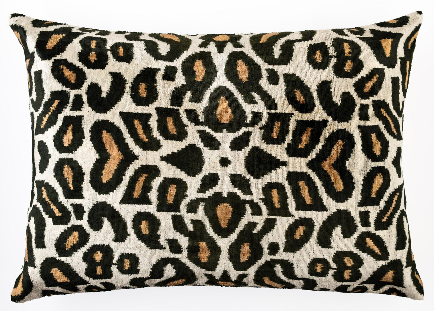 Canvello Luxurious 16x24 Handmade Velvet Silk Pillow with Premium Down Feather Insert - Tiger Print Design - Canvello