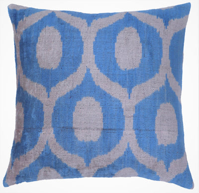 Canvello Luxurious Blue Velvet Throw Pillows - 20x20 - Canvello