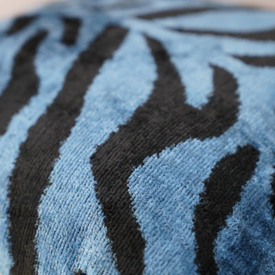 Canvello Luxury Blue Tiger Print Pillow for Couch - 16x16 inch - Canvello