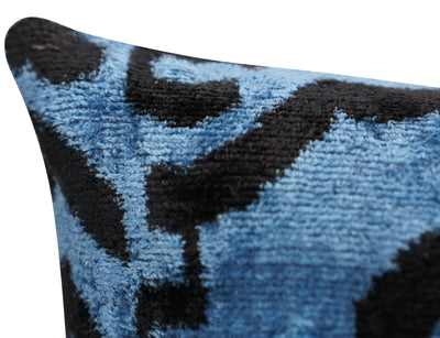Canvello Luxury Blue Tiger Print Pillow for Couch - 16x16 inch