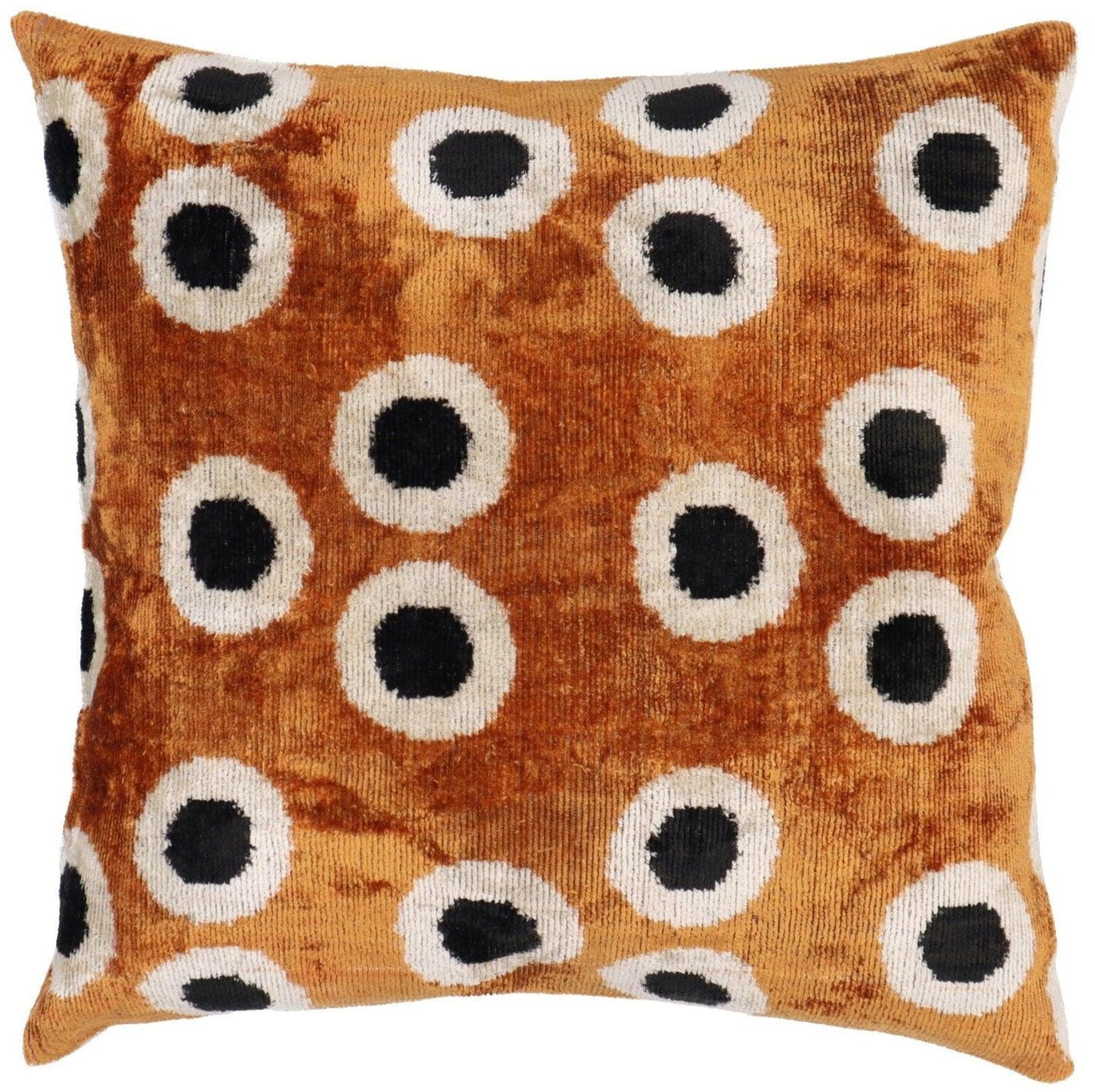 Canvello Luxury Burnt Orange Throw Pillows | 16 x 16 in (40 x 40 cm)