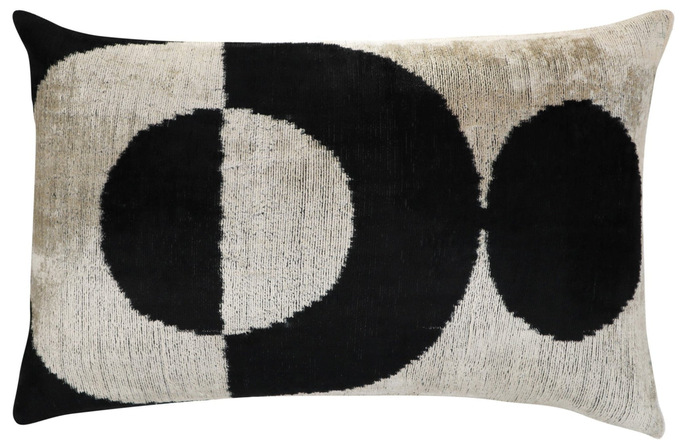 Canvello Luxury Decorative Black White Throw Pillow | 16 x 24 in (40 x 60 cm) - Canvello