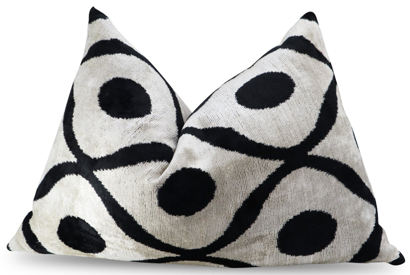 Canvello Luxury Decorative Black White Throw Pillow | 16 x 24 in (40 x 60 cm) - Canvello