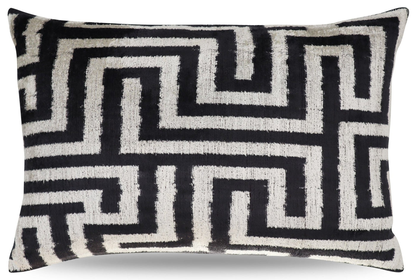 Canvello Luxury Decorative Black White Throw Pillow | 16 x 24 in (40 x 60 cm) - Canvello