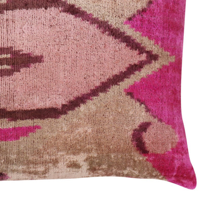 Canvello Luxury Decorative Earth Tones Pink Pillow With Down Insert - 16x24 in - Canvello