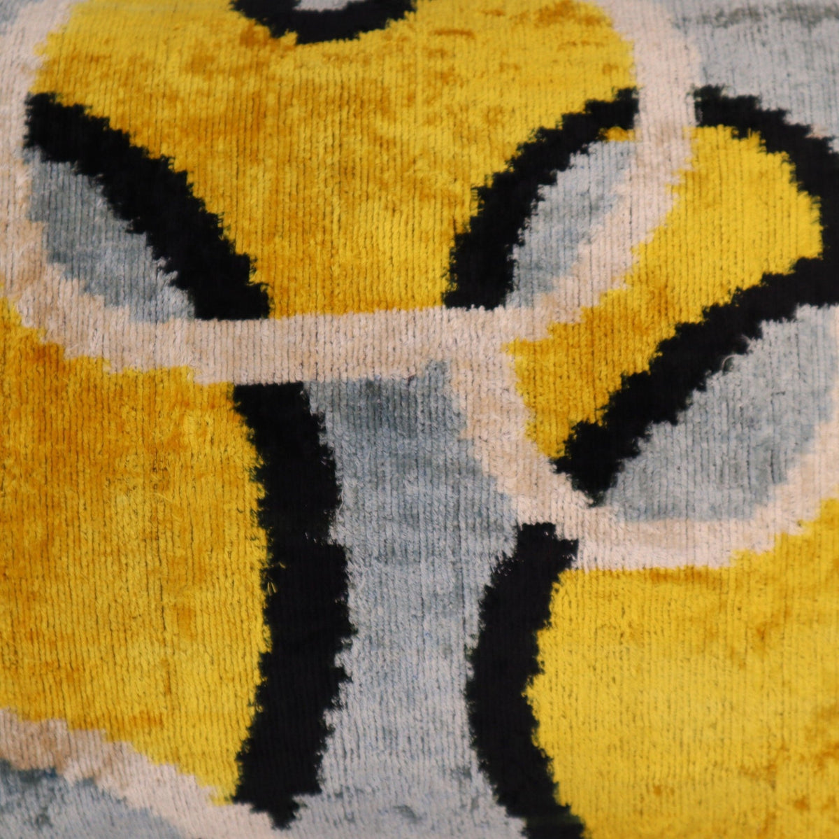 Canvello Luxury Decorative Yellow Gray Pillow With Down Insert - 16x24 in - Canvello