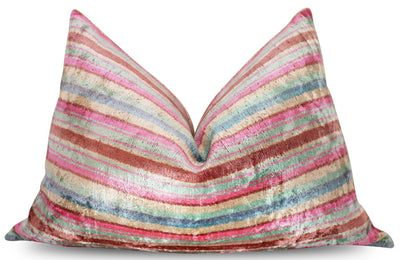 Canvello Luxury Earthtone Stripe Pillow for Couch | 16 x 24 in (40 x 60 cm) - Canvello