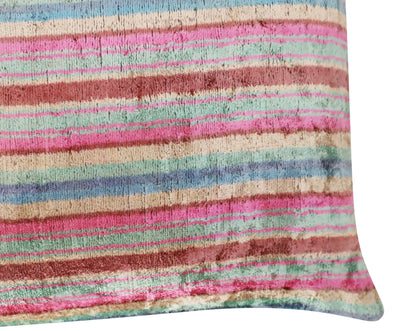 Canvello Luxury Earthtone Stripe Pillow for Couch | 16 x 24 in (40 x 60 cm) - Canvello