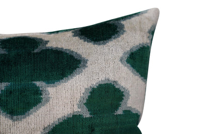 Canvello Luxury Leaf Green Carbon Grey Pillow for Couch | 16 x 24 in (40 x 60 cm) - Canvello