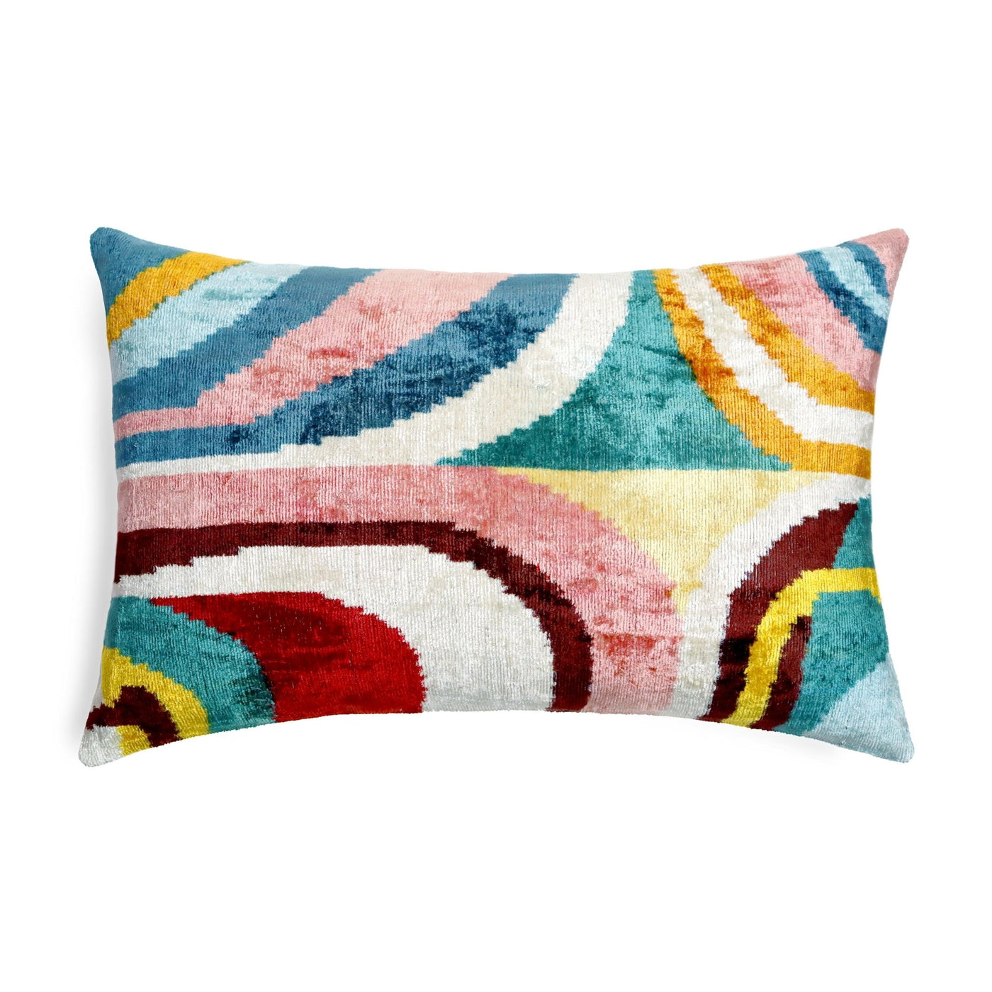 Canvello Luxury Multi Color Throw Pillows Donw Filled - 16x24 in - Canvello