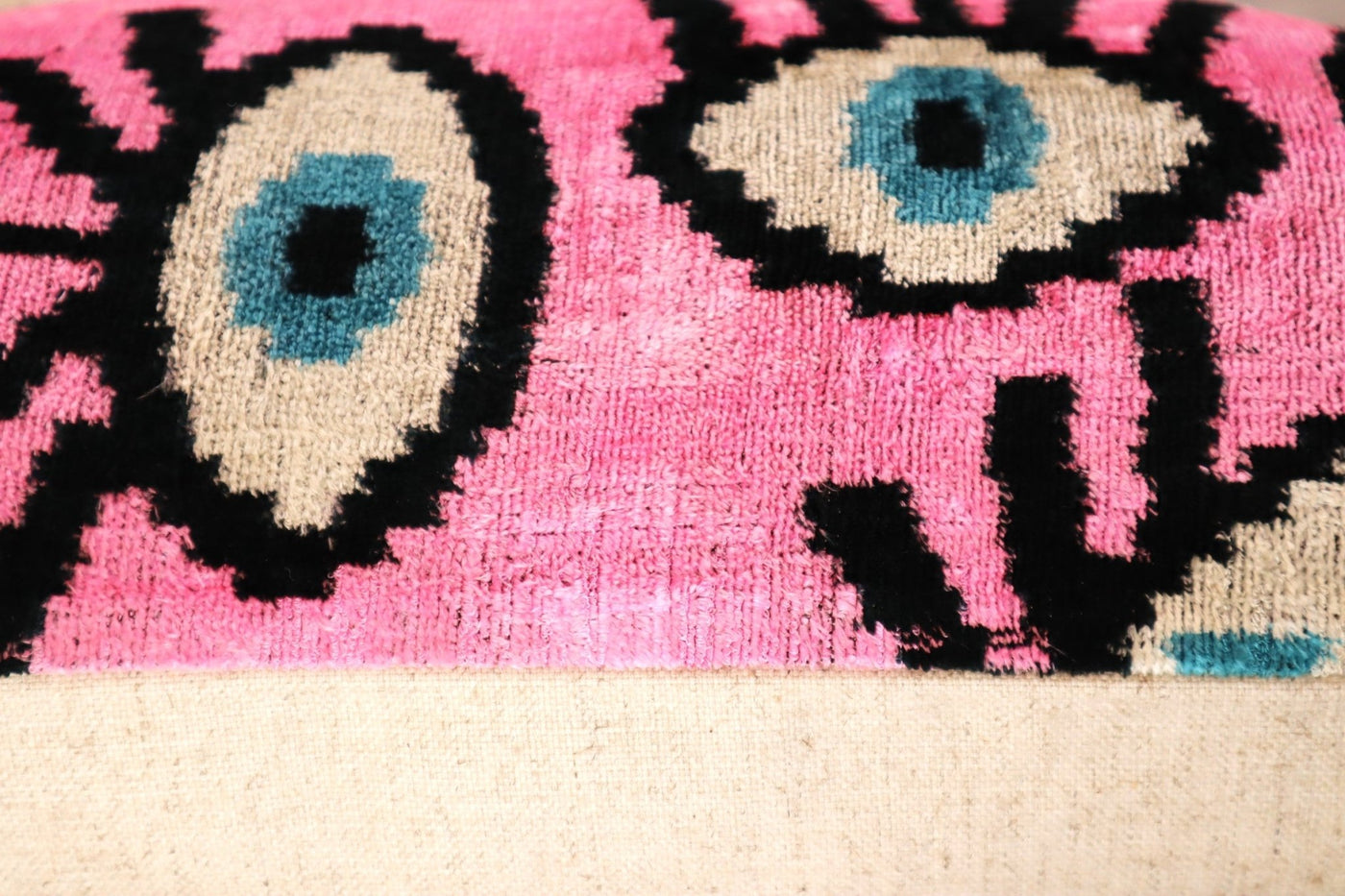 Canvello Luxury Pink Evil Eye Pillow for Couch| 16 x 24 in (40 x 60 cm) - Canvello