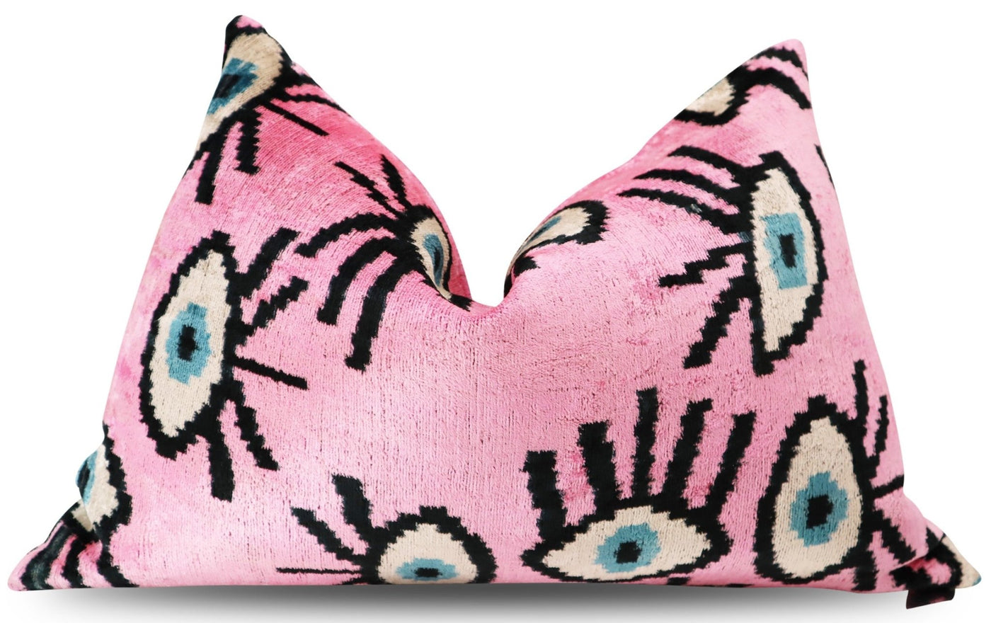 Canvello Luxury Pink Evil Eye Pillow for Couch| 16 x 24 in (40 x 60 cm) - Canvello