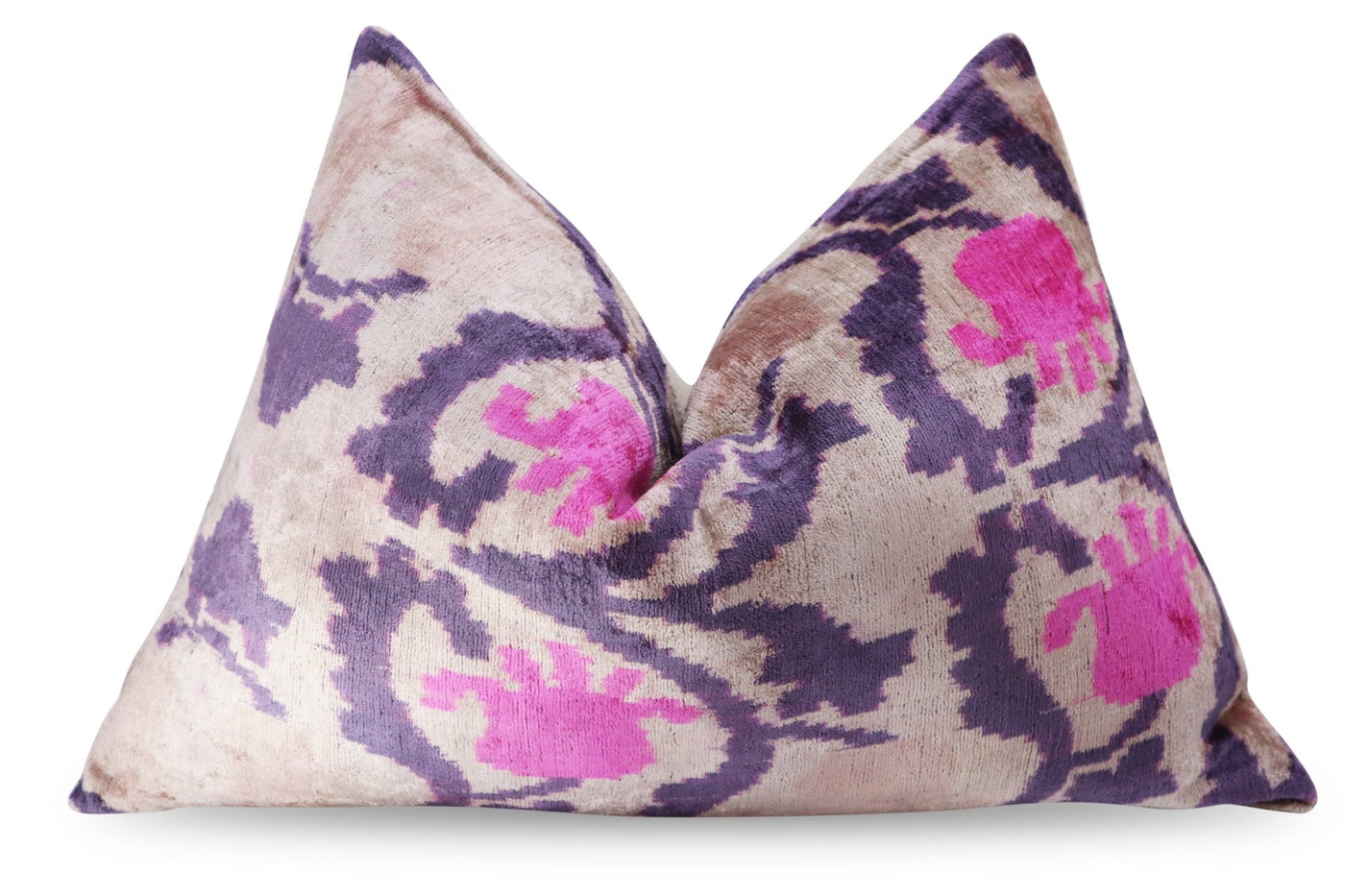 Canvello Luxury Pink Purple Beige Pillow for Couch | 16 x 24 in (40 x 60 cm) - Canvello