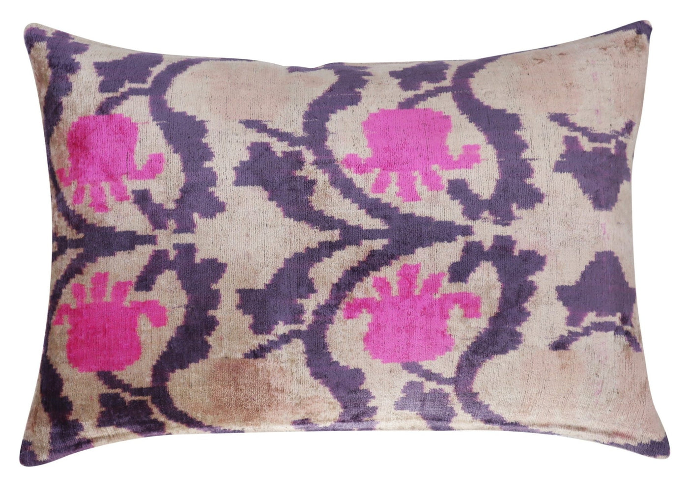 Canvello Luxury Pink Purple Beige Pillow for Couch | 16 x 24 in (40 x 60 cm) - Canvello