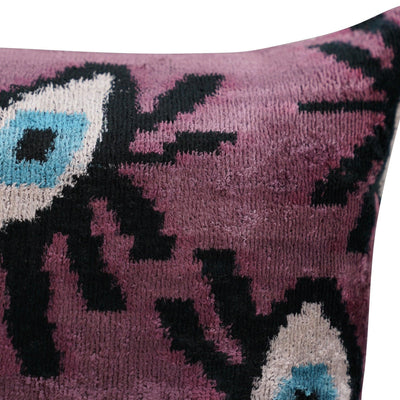 Canvello Luxury Pink Purple Evil Eye Pillow for Couch | 16 x 24 in (40 x 60 cm) - Canvello