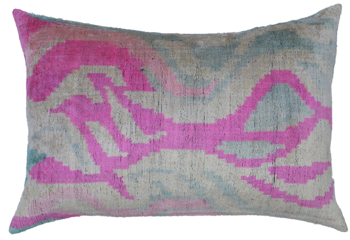 Canvello Luxury Pink Velvet Throw Pillows - 16x24 - Canvello