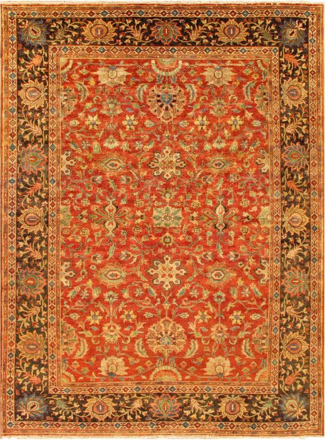 Canvello Mahal Collection Hand - Knotted Lamb's Wool Area Rug - 13'9" X 16'9" - Canvello