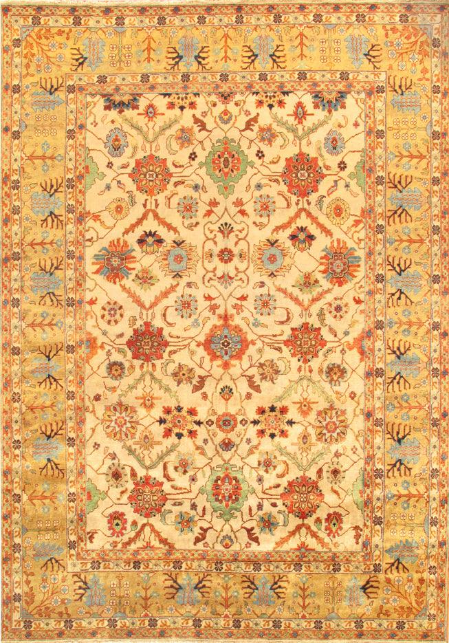 Canvello Mahal Hand - Knotted Wool Area Rug - 6' X 8'10" - Canvello