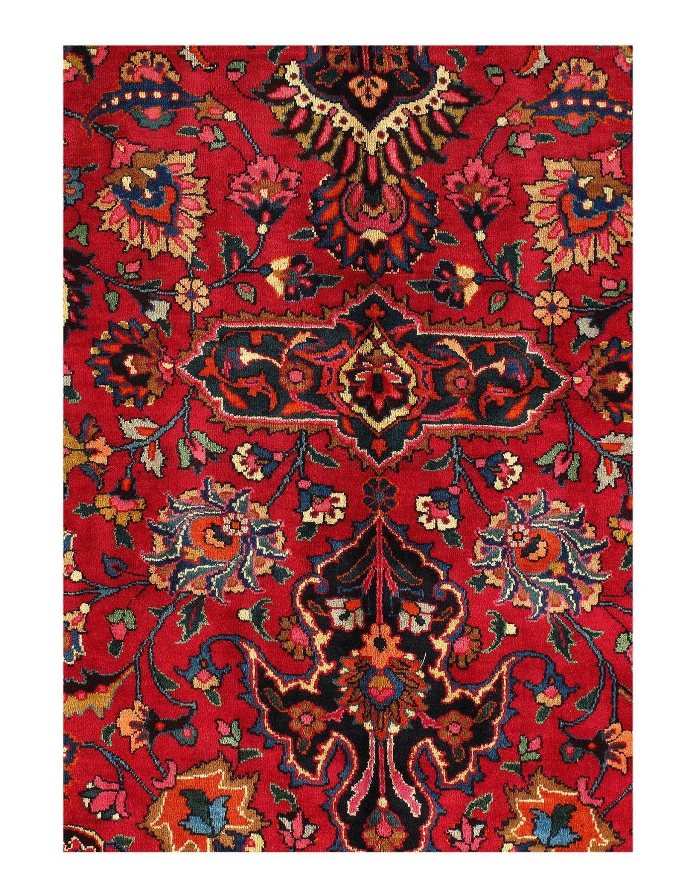 Canvello Mashhad Black Rug For Living Room - 11'2'' X 15'7'' - Canvello