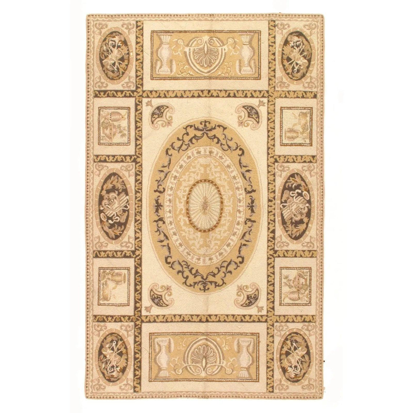 Canvello Modern Aubusson Rug - 4'8" x 7'7" - Canvello