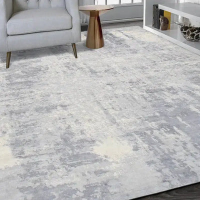 Canvello Modern Beige And Grey Area Rugs - 7'9" X 9'9"