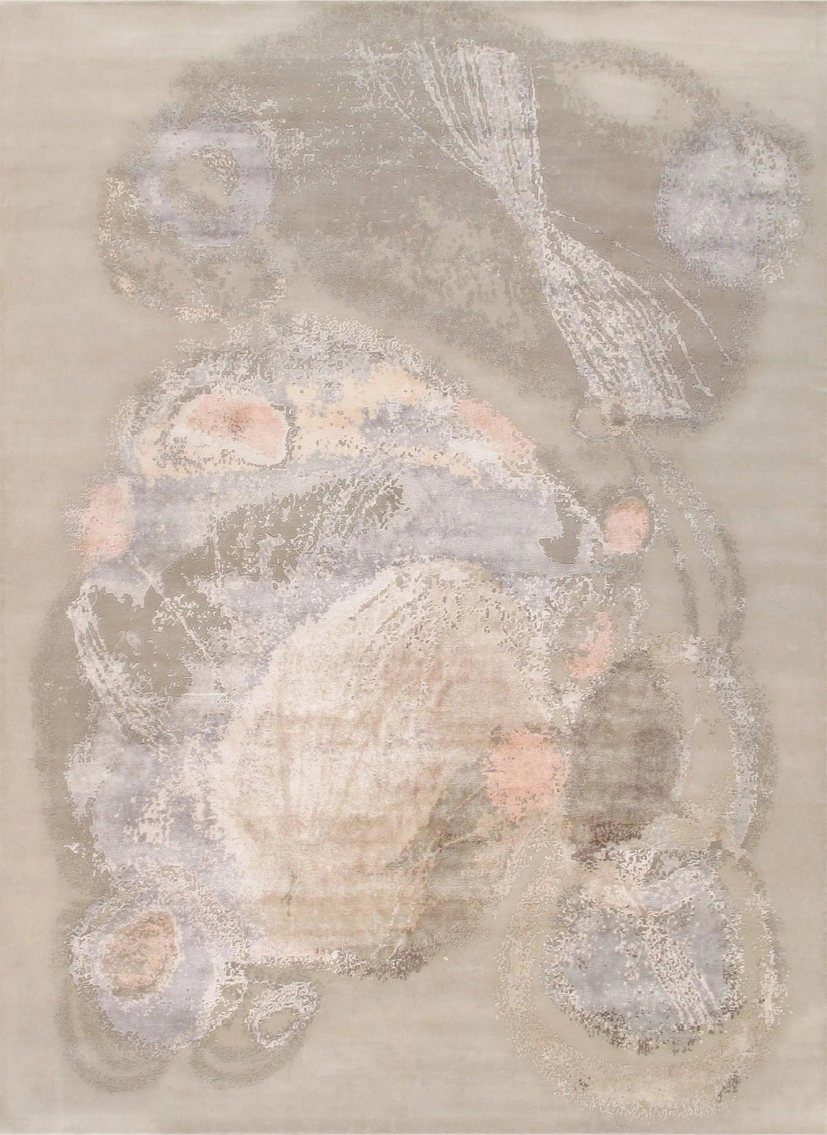 Canvello Modern Beige And Grey Rug -12'3" X 15'3"