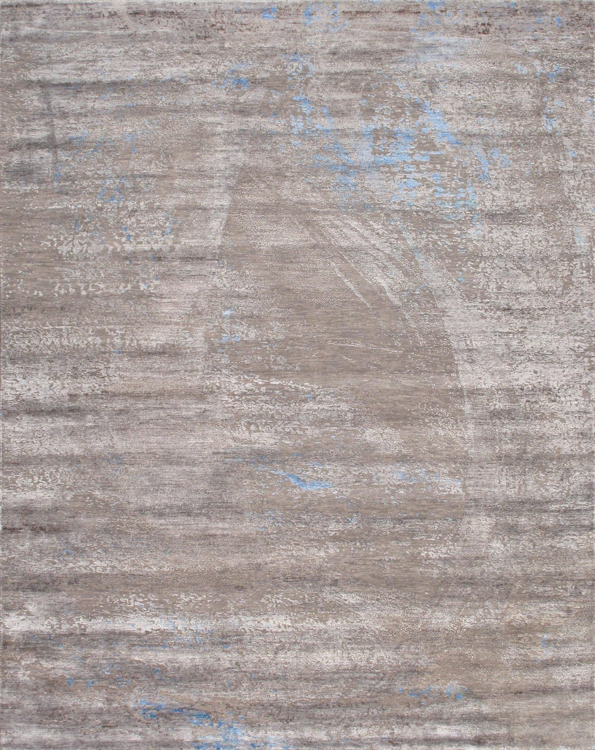 Canvello Modern Blue And Grey Area Rugs - 8'11" X 12'